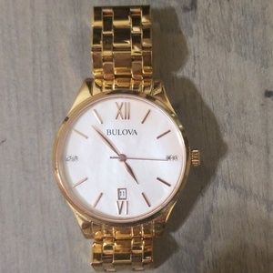 Bulova rose gold watch